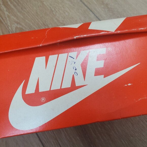Vintage 1984 Nike Rebound Shoe Box ONLY Orange White Swoosh Retro READ 80s 8406 - Picture 9 of 15